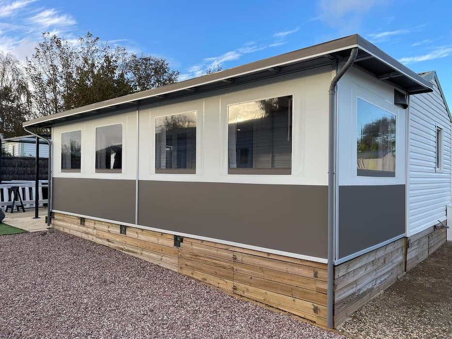 auvent smal blanc taupe