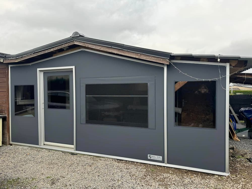 fermeture de terrasse anthracite