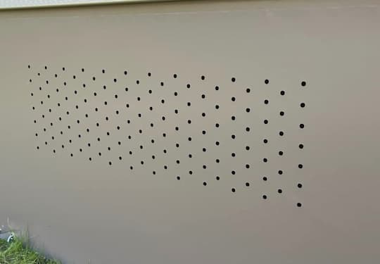 aeration jupe de contour de caravane